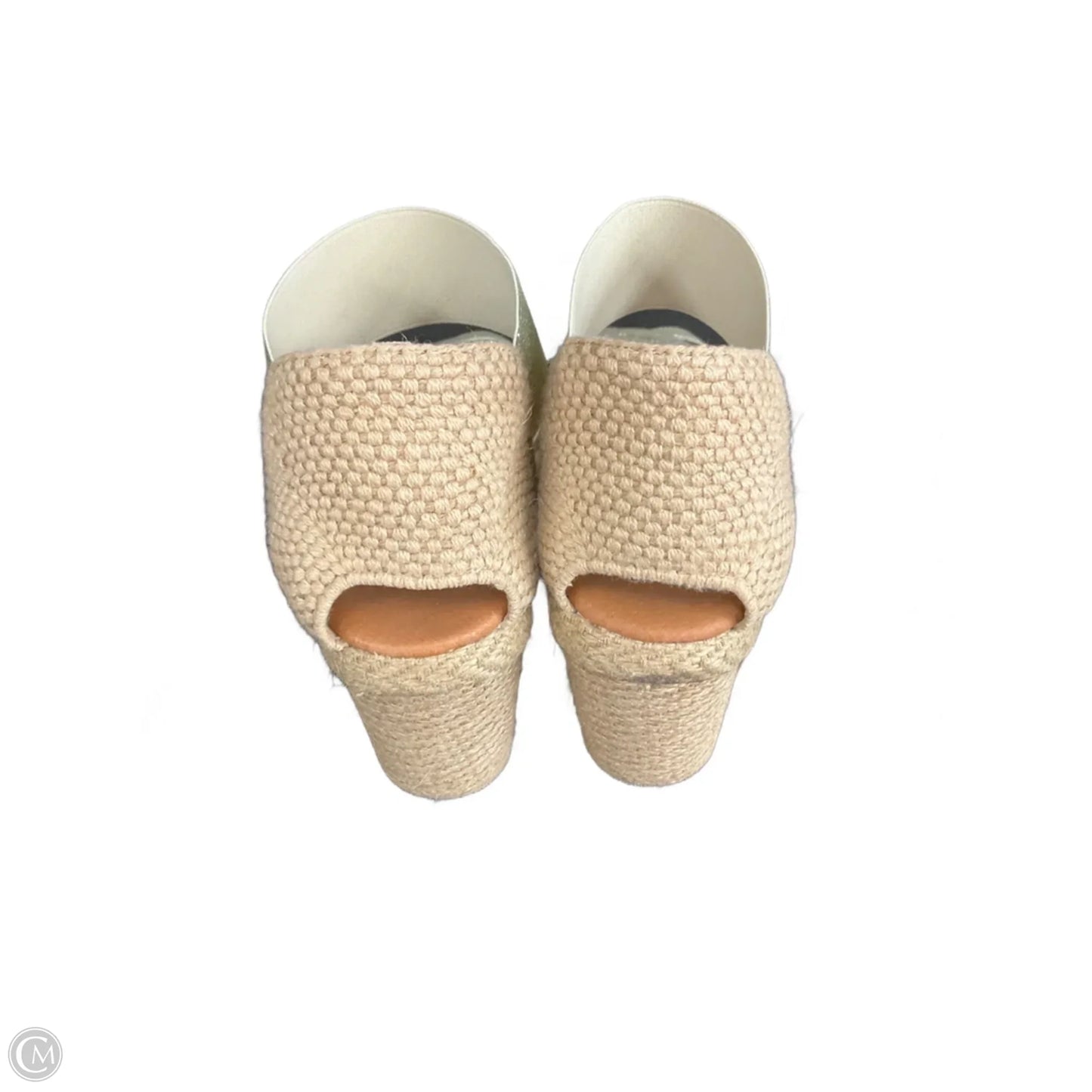 Sandals Heels Wedge By Cmb In Gold, Size: 8.5