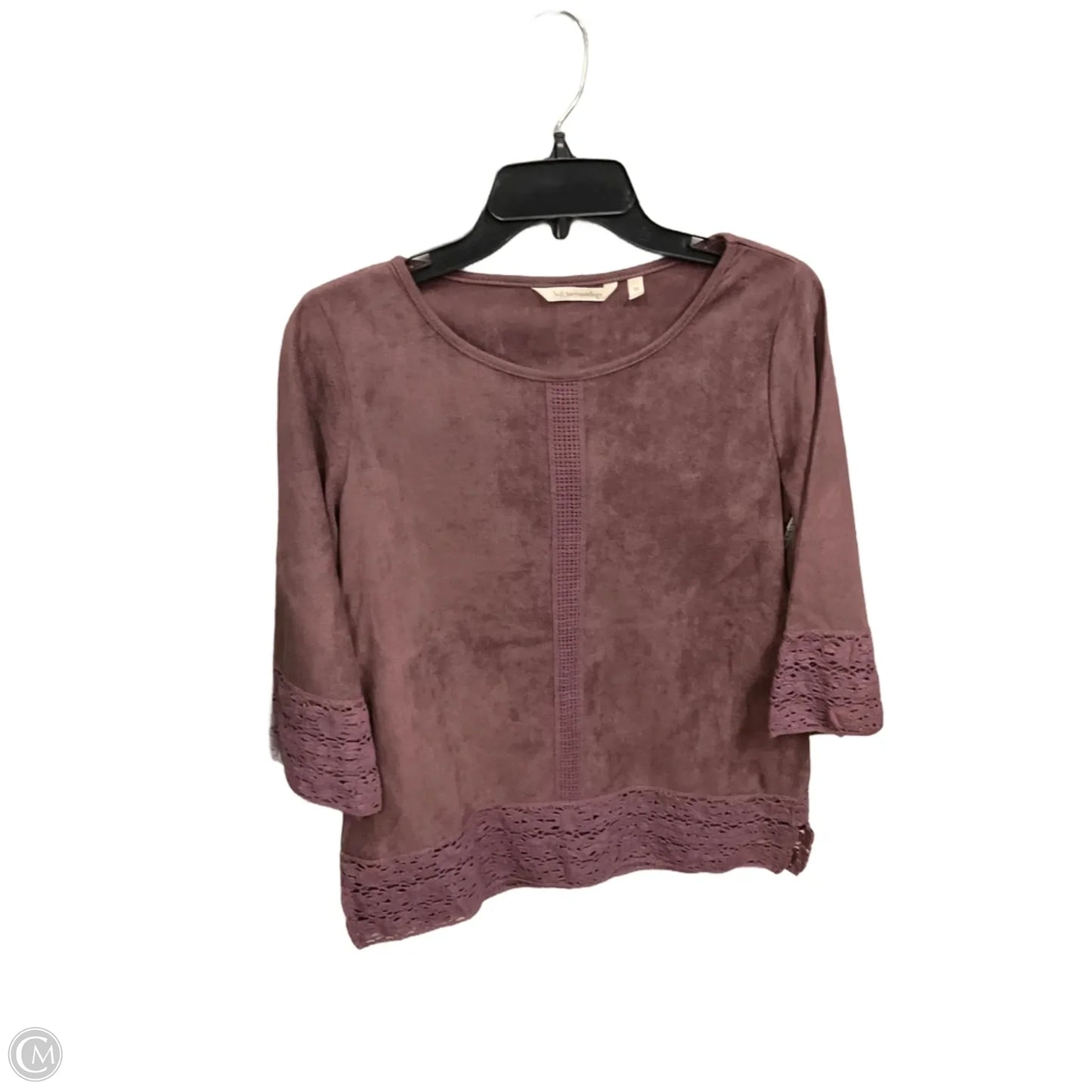 Top Long Sleeve By Soft Surroundings In Purple, Size: Xs