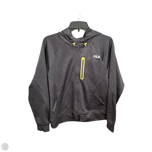 Athletic Jacket By Fila In Grey, Size: Xl