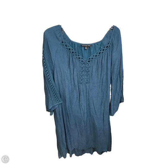 Dress Casual Midi By Zac And Rachel In Teal, Size: 2x