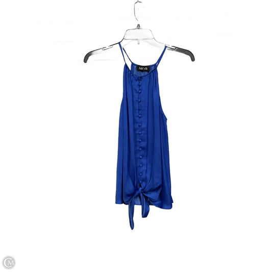 Top Sleeveless By Fabrik In Blue, Size: S