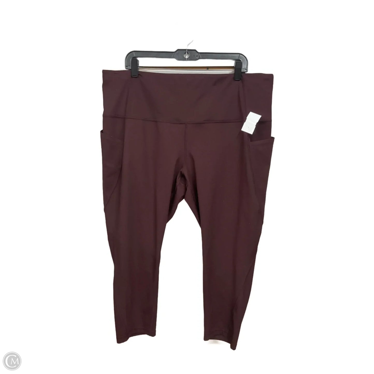 Athletic Capris By Xersion In Maroon, Size: 2x
