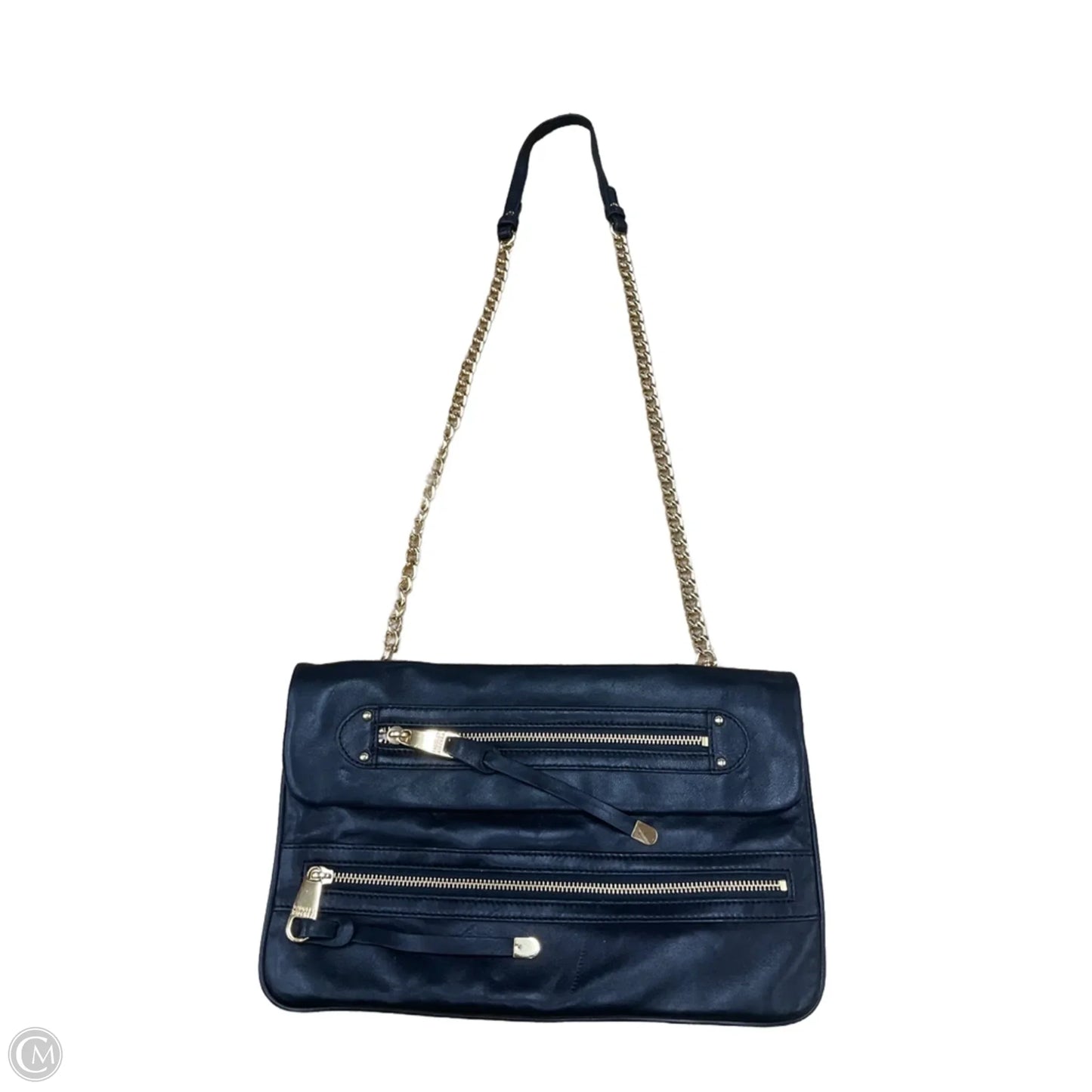 Handbag Leather By Badgley Mischka, Size: Large