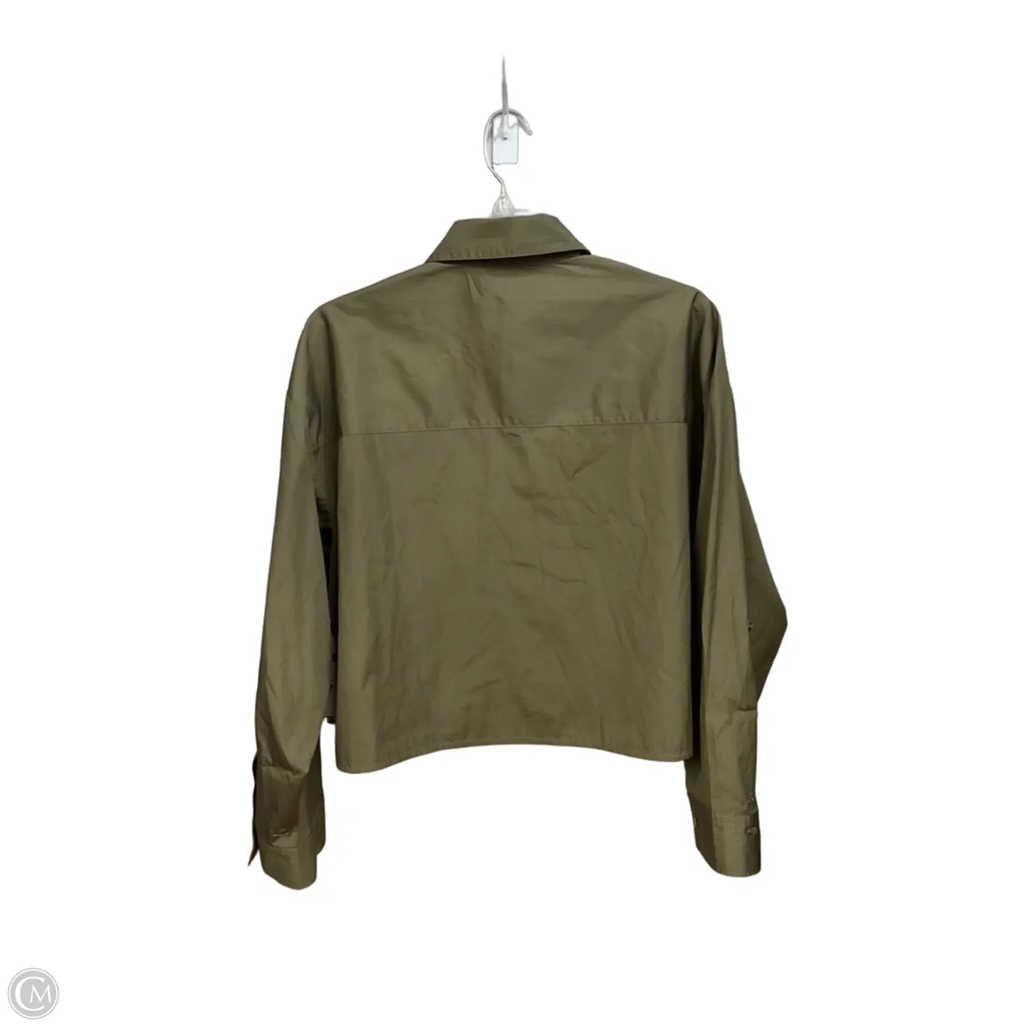 Blouse Long Sleeve By Madewell In Green, Size: S