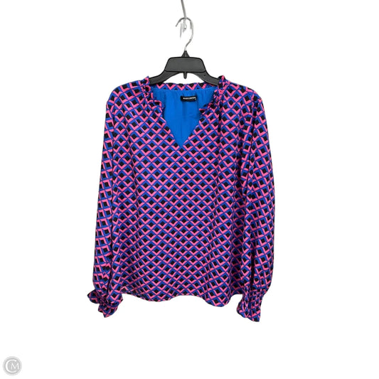 Top Long Sleeve By Clothes Mentor In Geometric Pattern, Size: Xl