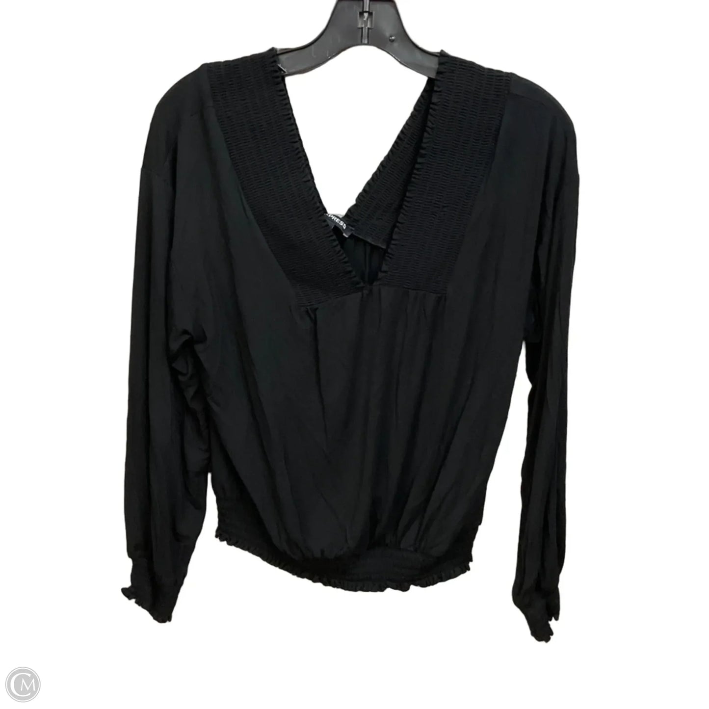 Top Long Sleeve By Express In Black, Size: M