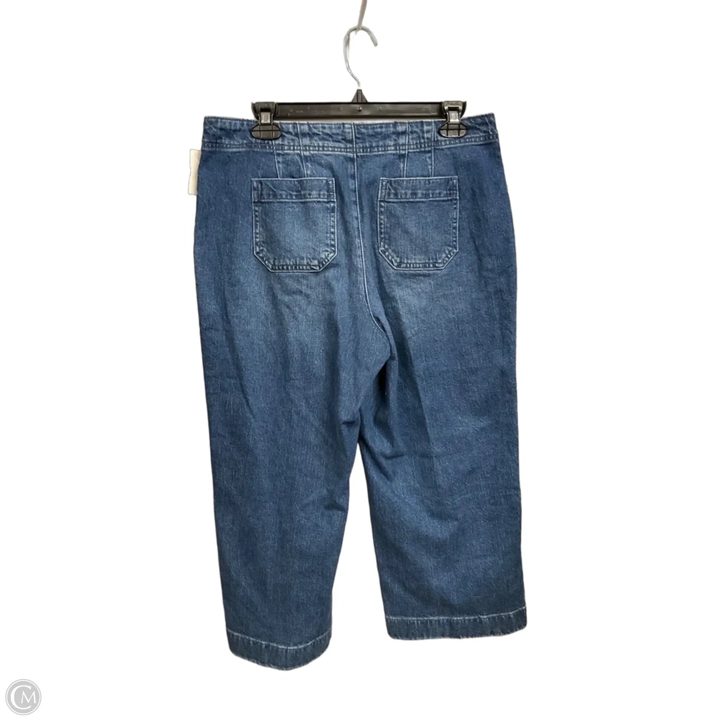 Jeans Cropped By Talbots In Blue Denim, Size: 10