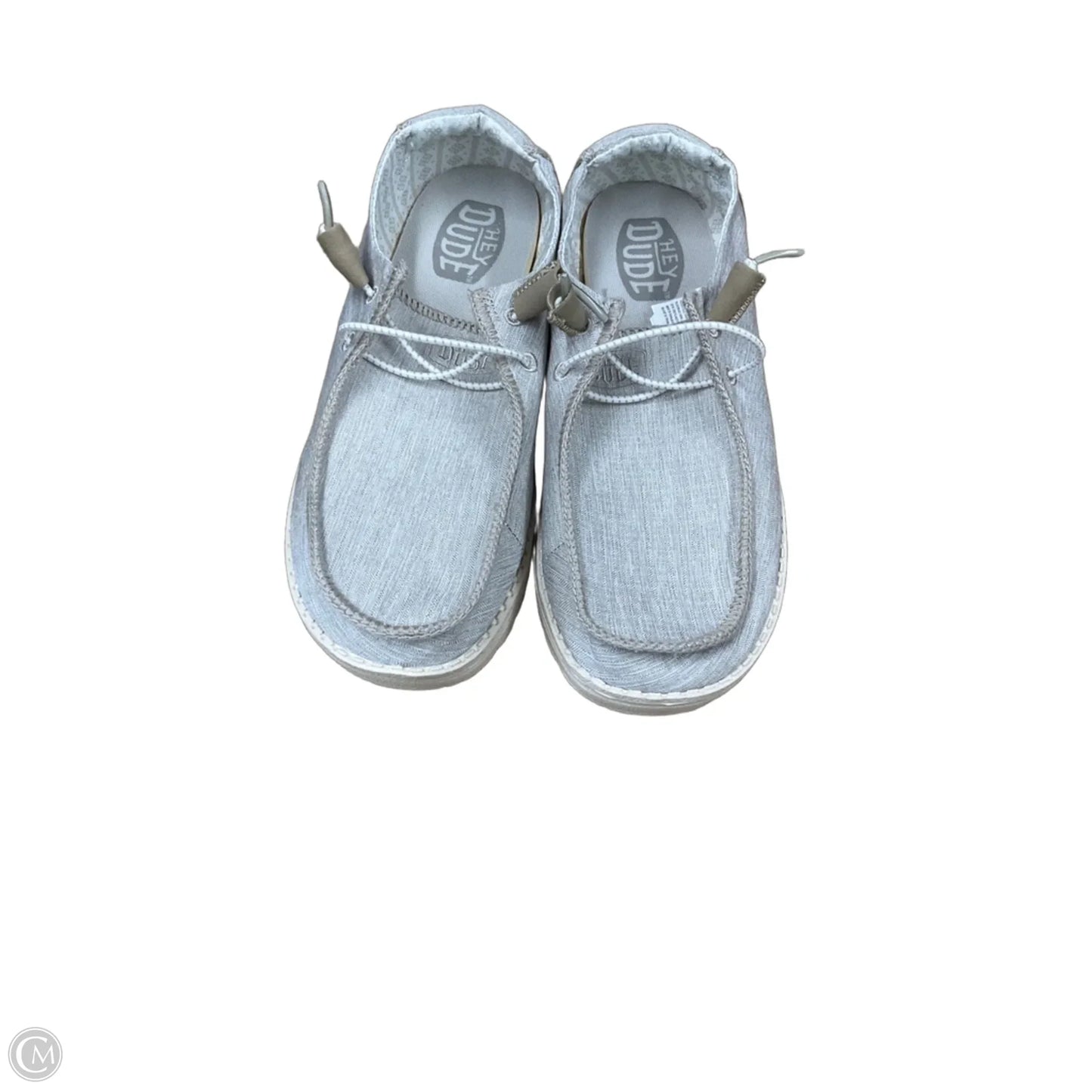 Shoes Flats By Hey Dude In Grey, Size: 9