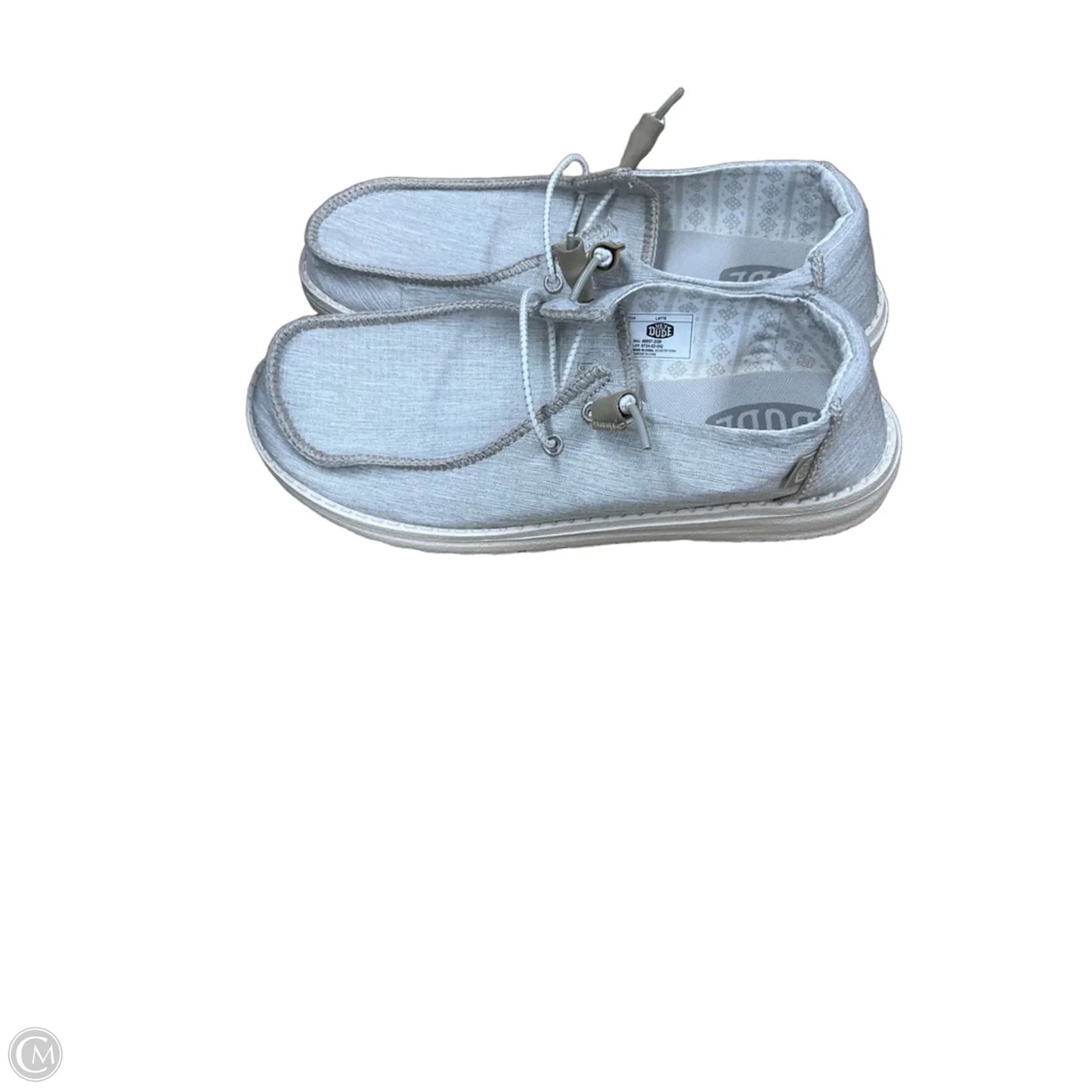 Shoes Flats By Hey Dude In Grey, Size: 9