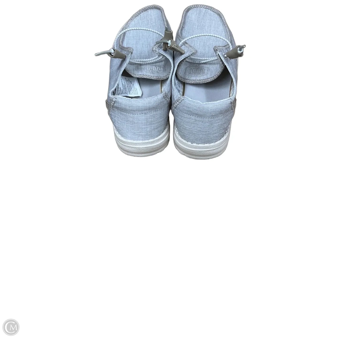 Shoes Flats By Hey Dude In Grey, Size: 9