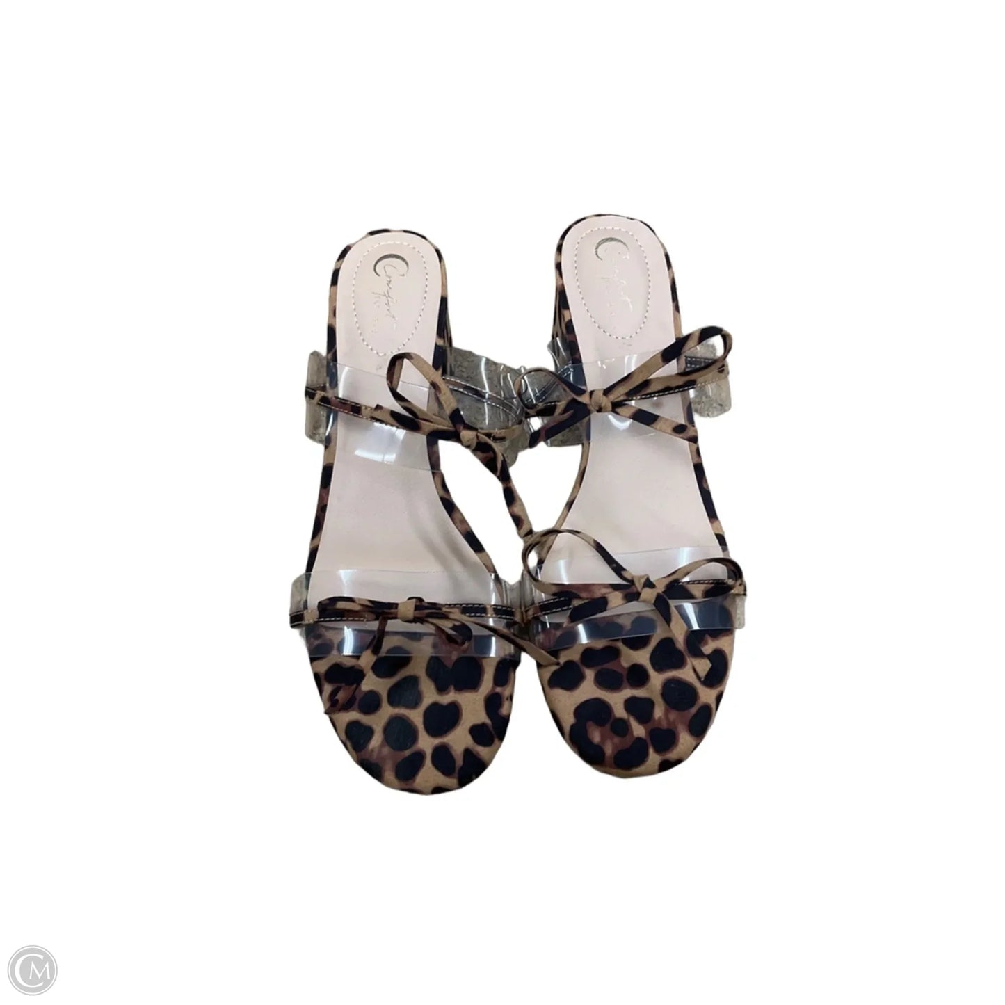 Shoes Heels Block By Cato In Animal Print, Size: 9