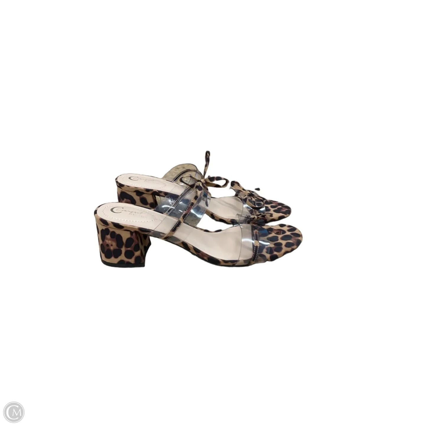 Shoes Heels Block By Cato In Animal Print, Size: 9