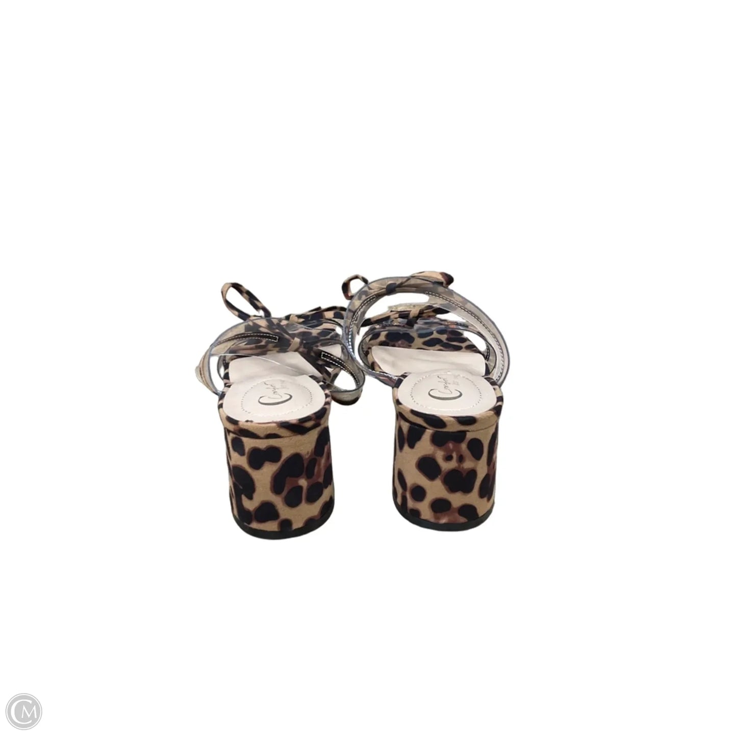 Shoes Heels Block By Cato In Animal Print, Size: 9