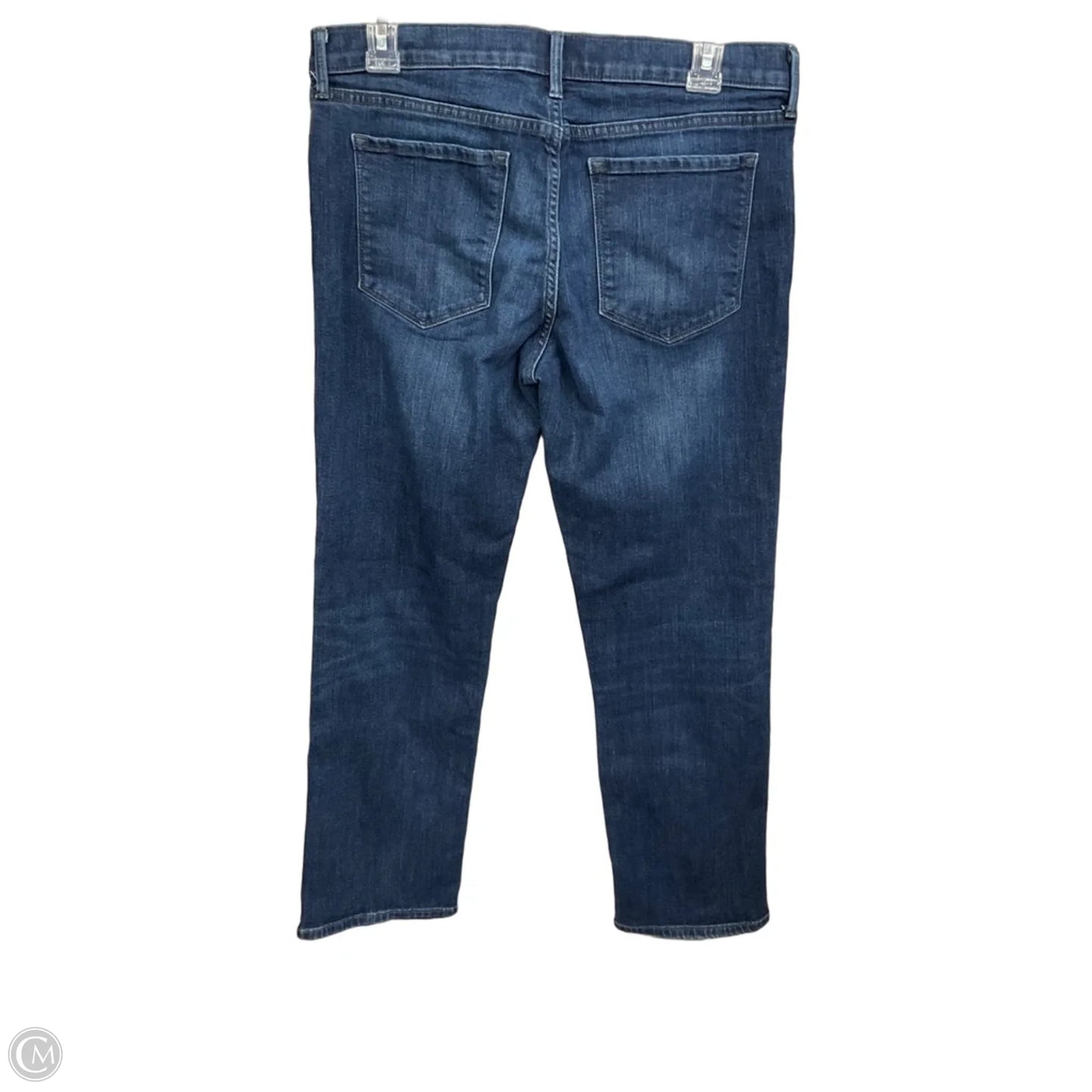 Jeans Straight By Banana Republic In Blue Denim, Size: 8