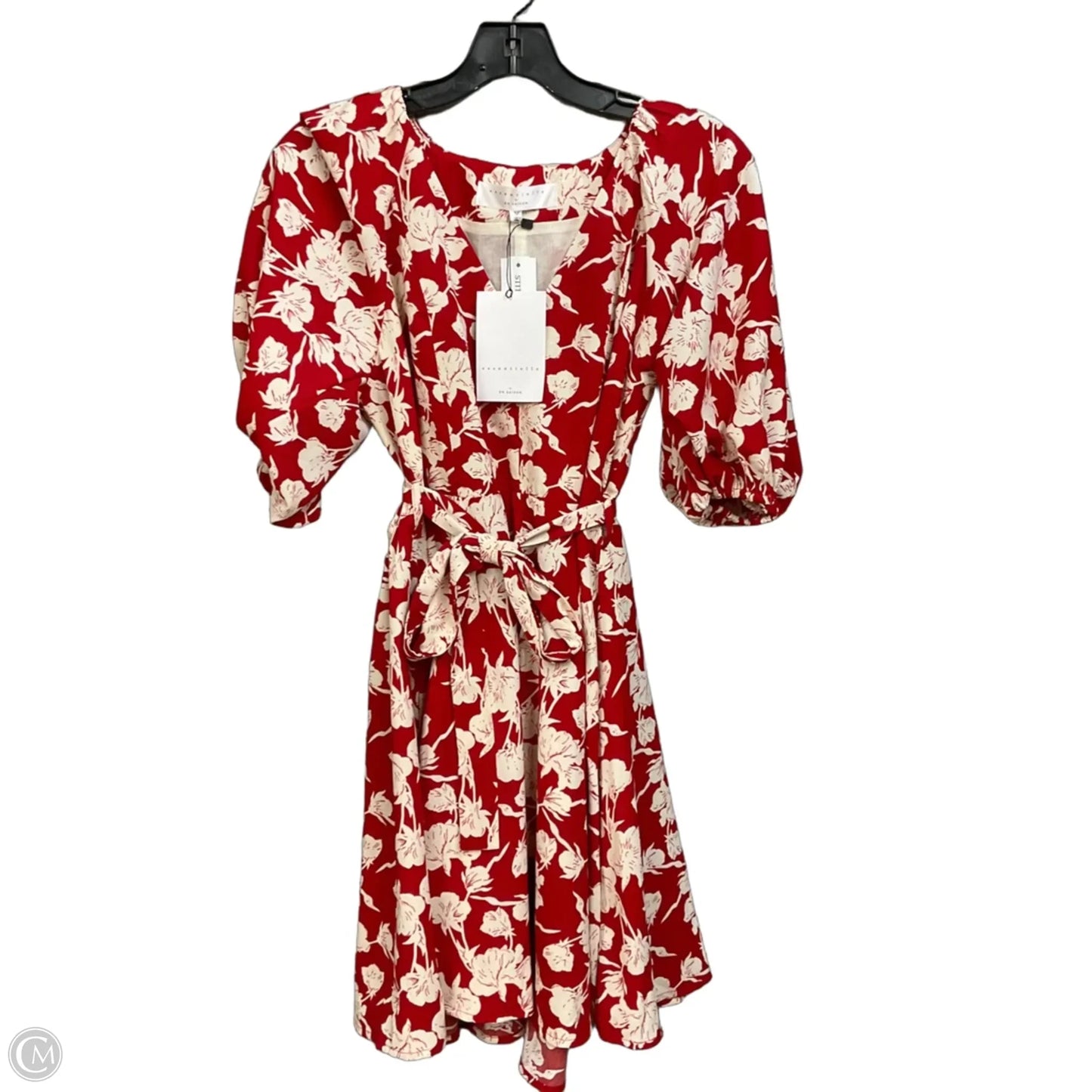 Dress Casual Midi By En Saison In Red & White, Size: M