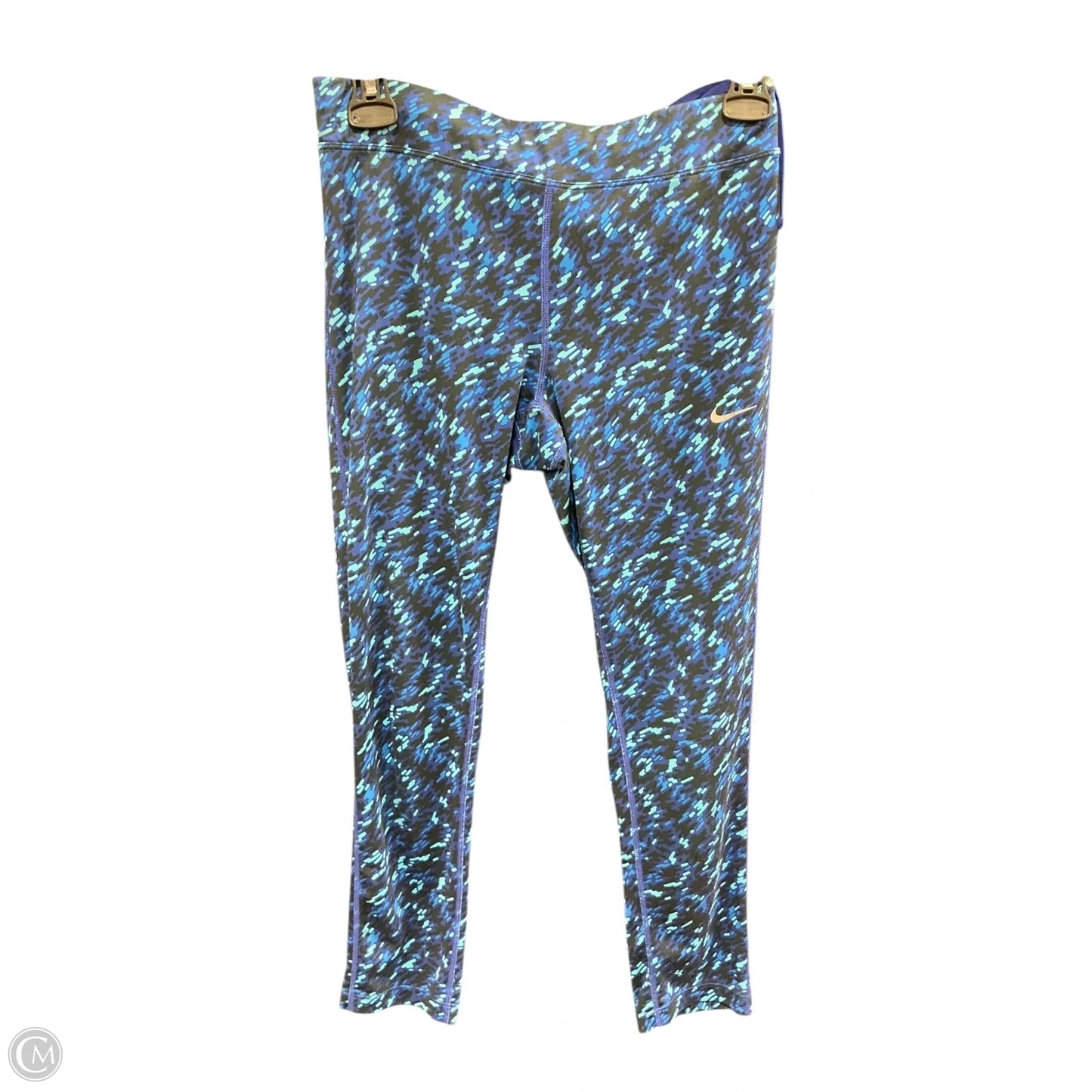 Athletic Leggings By Nike Apparel In Blue, Size: S