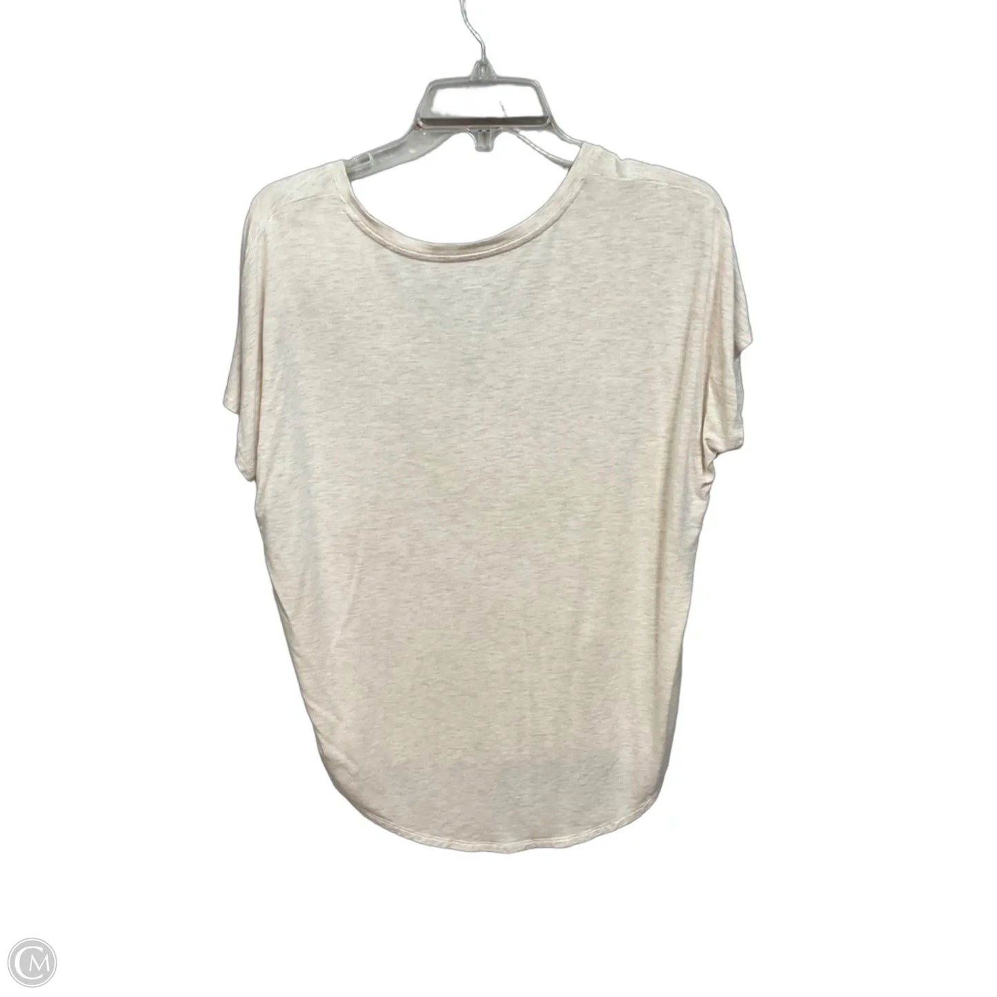 Top Short Sleeve By Clothes Mentor In Beige, Size: S