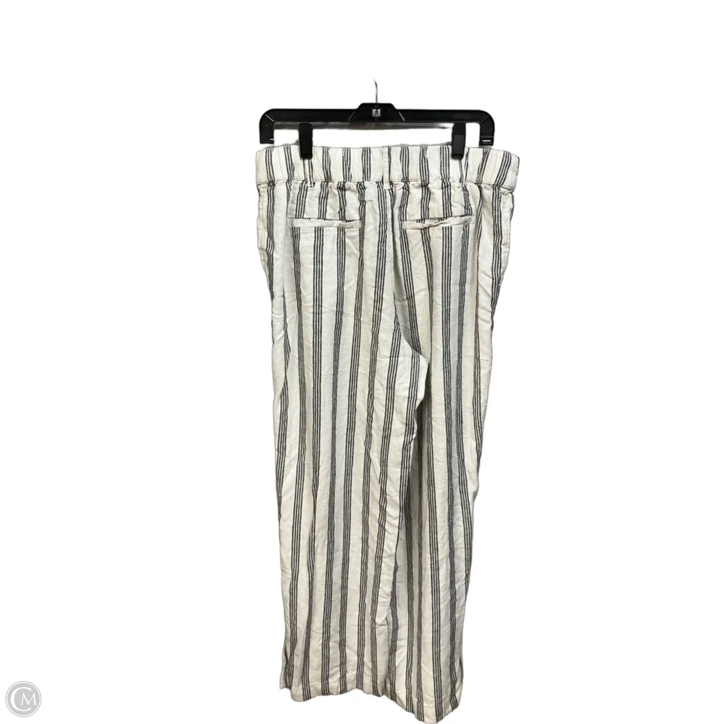 Pants Linen By A New Day In Striped Pattern, Size: 10