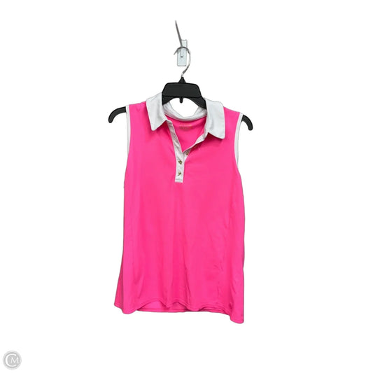 Top Sleeveless Designer By Lilly Pulitzer In Pink, Size: L