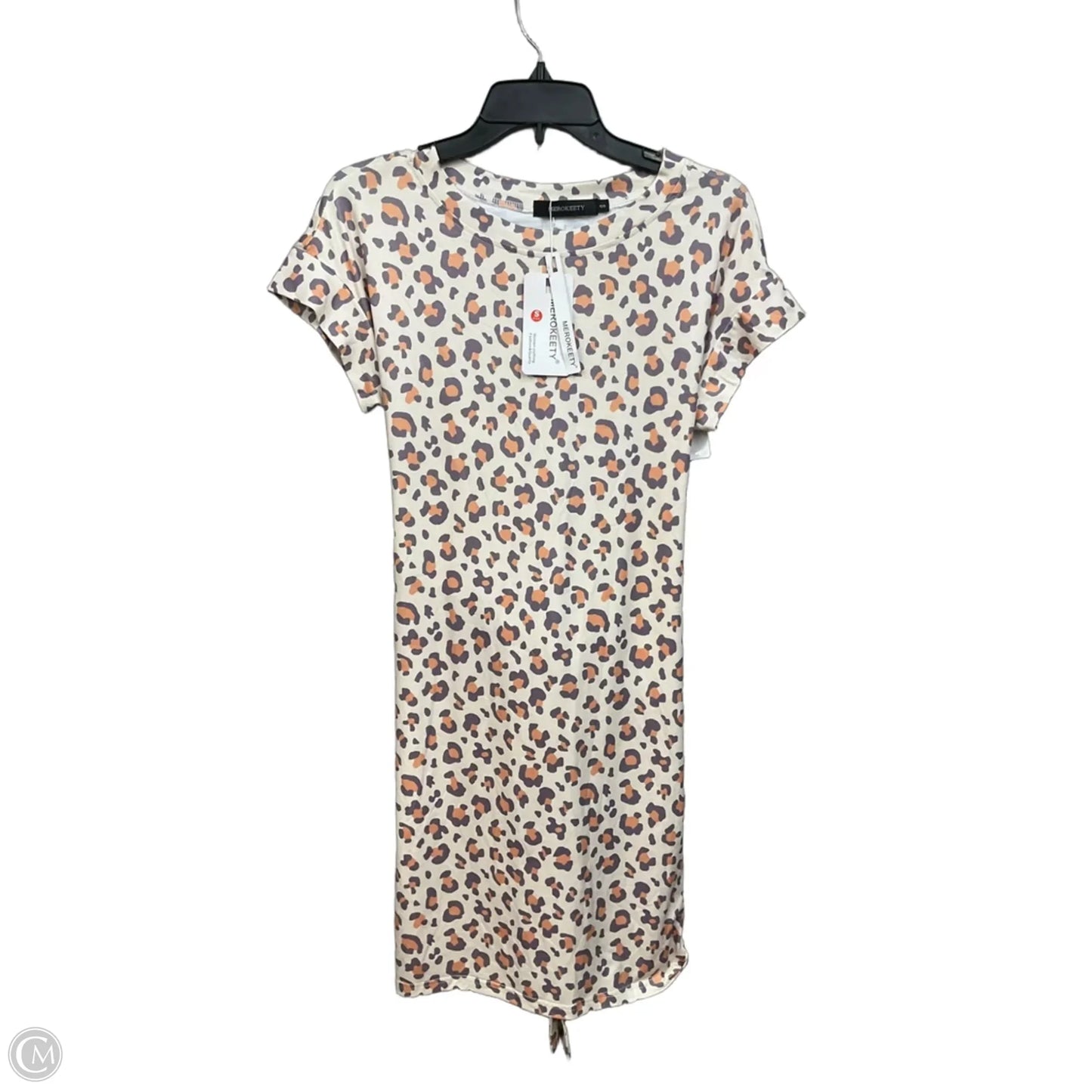 Dress Casual Short By Merokeety In Animal Print, Size: S