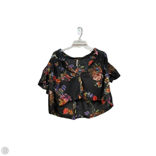 Top Short Sleeve By Free People In Black, Size: S