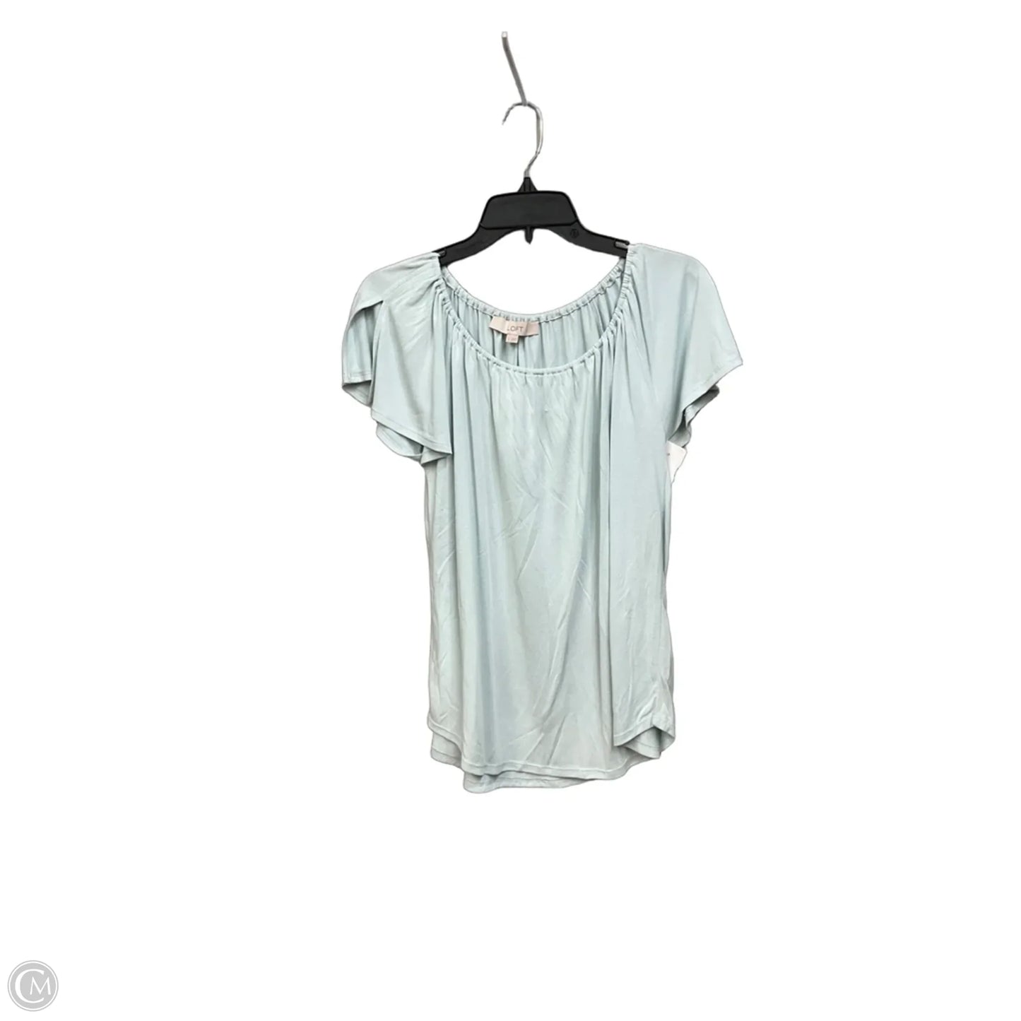 Top Short Sleeve Basic By Loft In Blue, Size: S