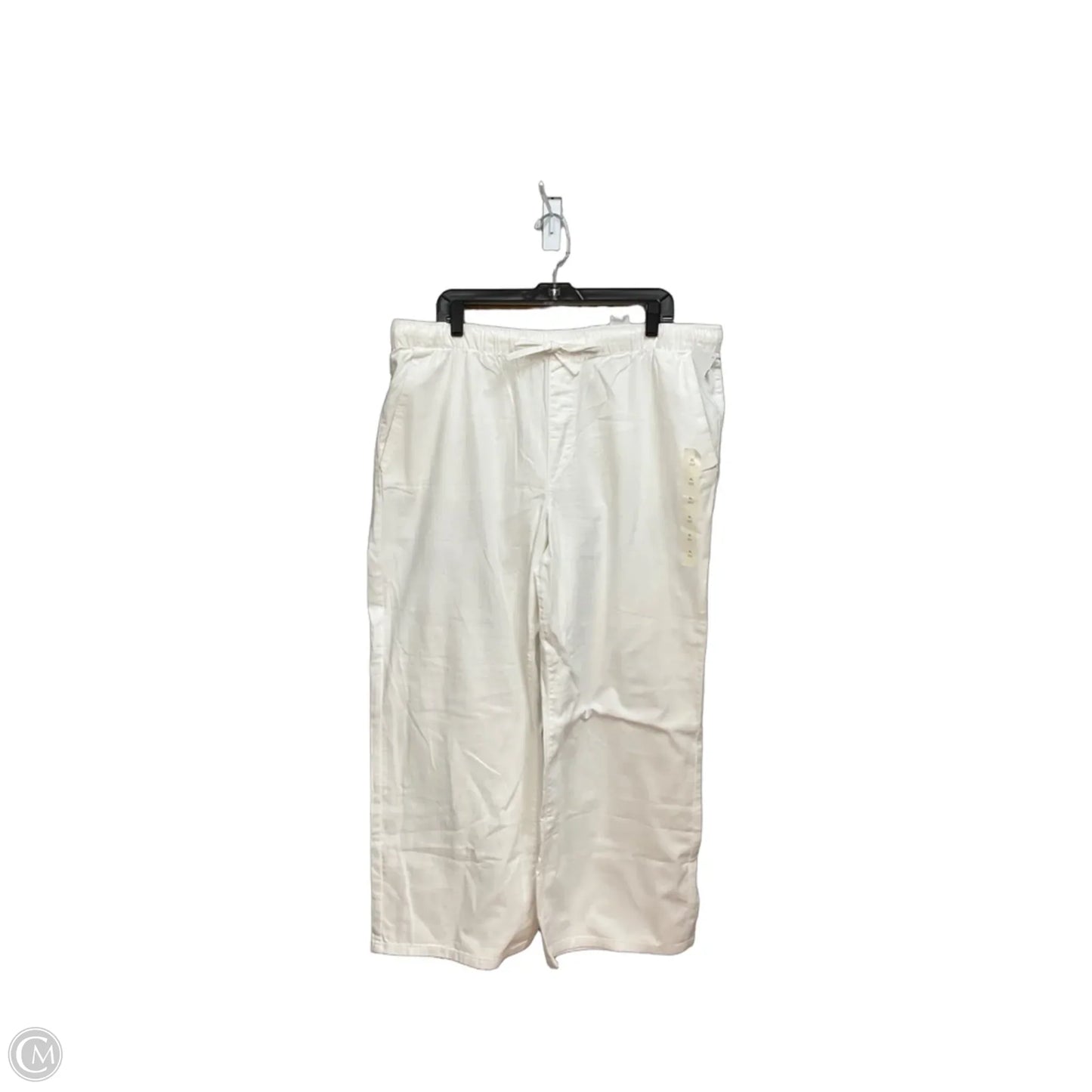 Pants Linen By Banana Republic In White, Size: Xl