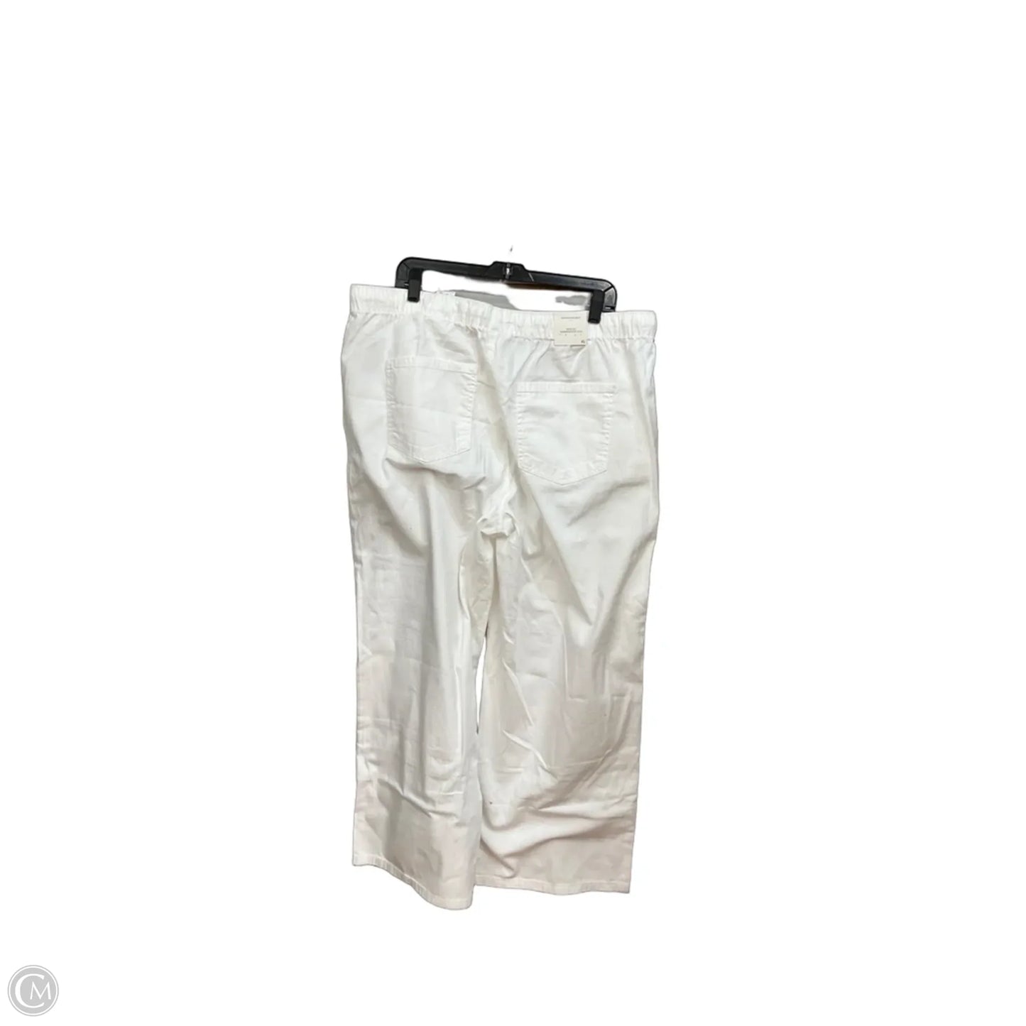 Pants Linen By Banana Republic In White, Size: Xl