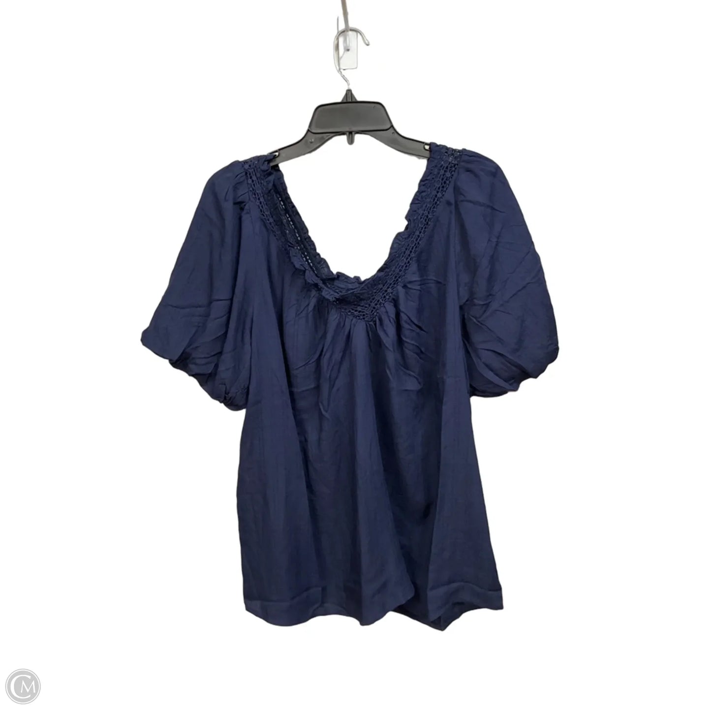 Top Short Sleeve By Torrid In Navy, Size: L