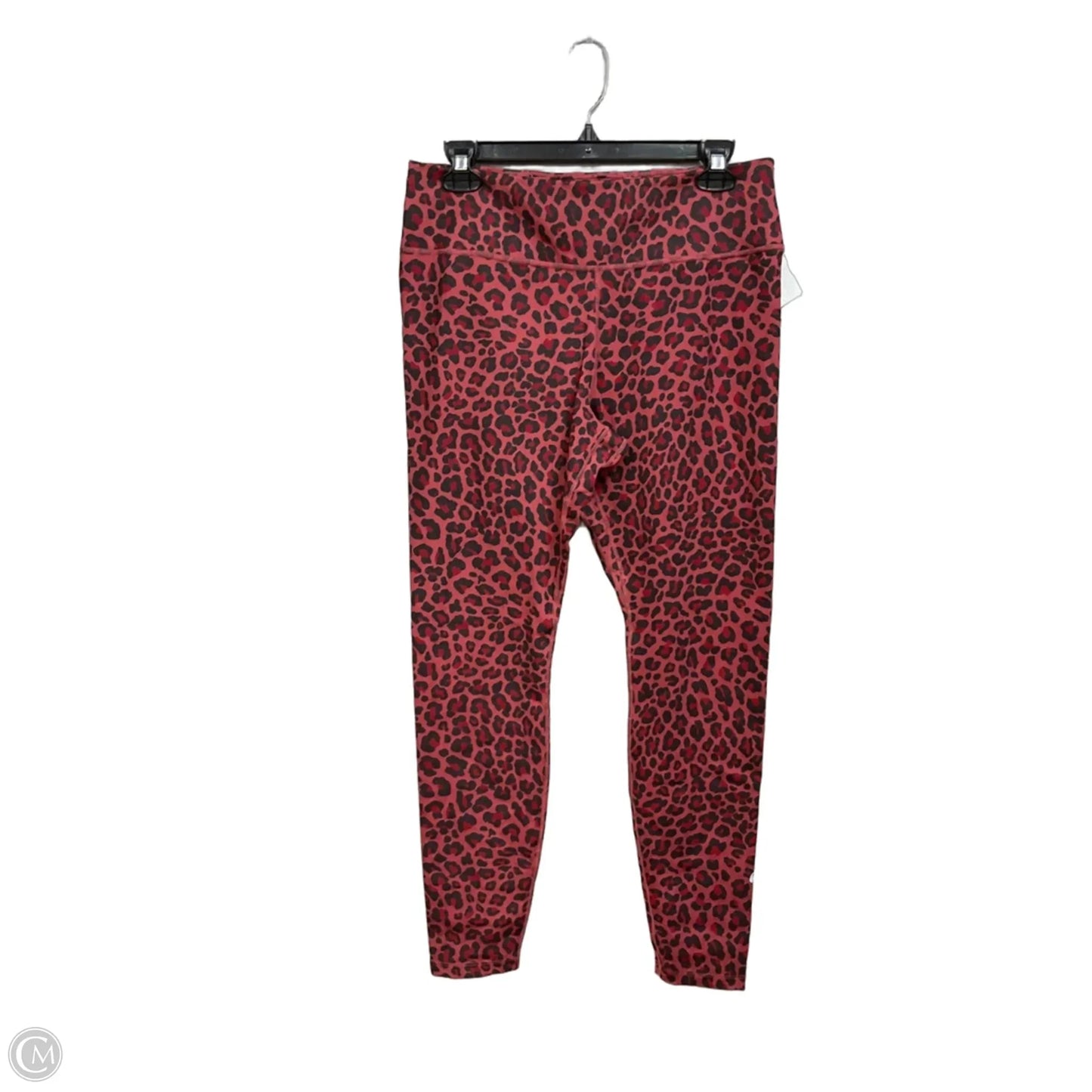 Athletic Leggings By Nike Apparel In Red, Size: L