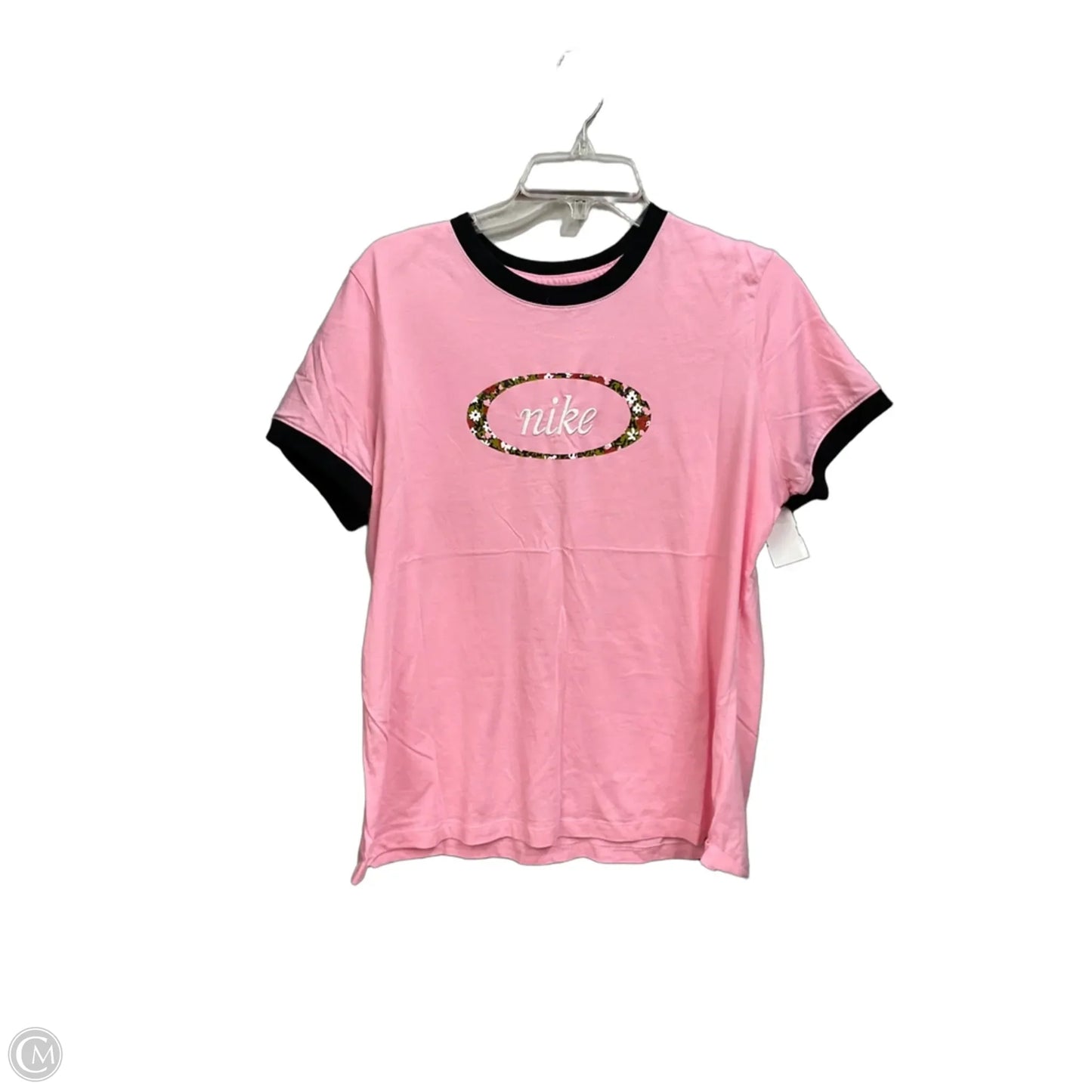 Athletic Top Short Sleeve By Nike Apparel In Pink, Size: Xl