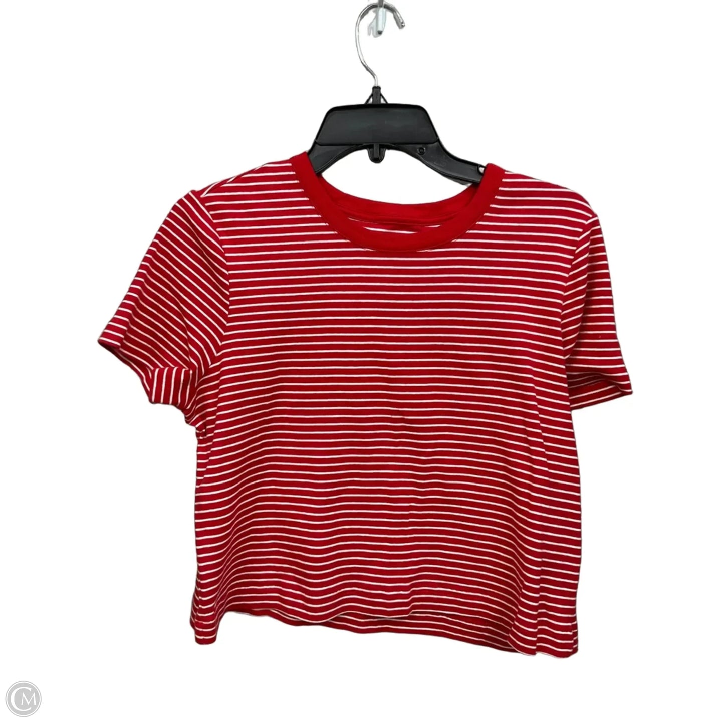 Top Short Sleeve By Lands End In Red, Size: L