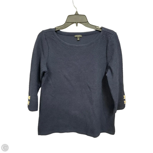 Top Long Sleeve By Talbots In Navy, Size: Mp