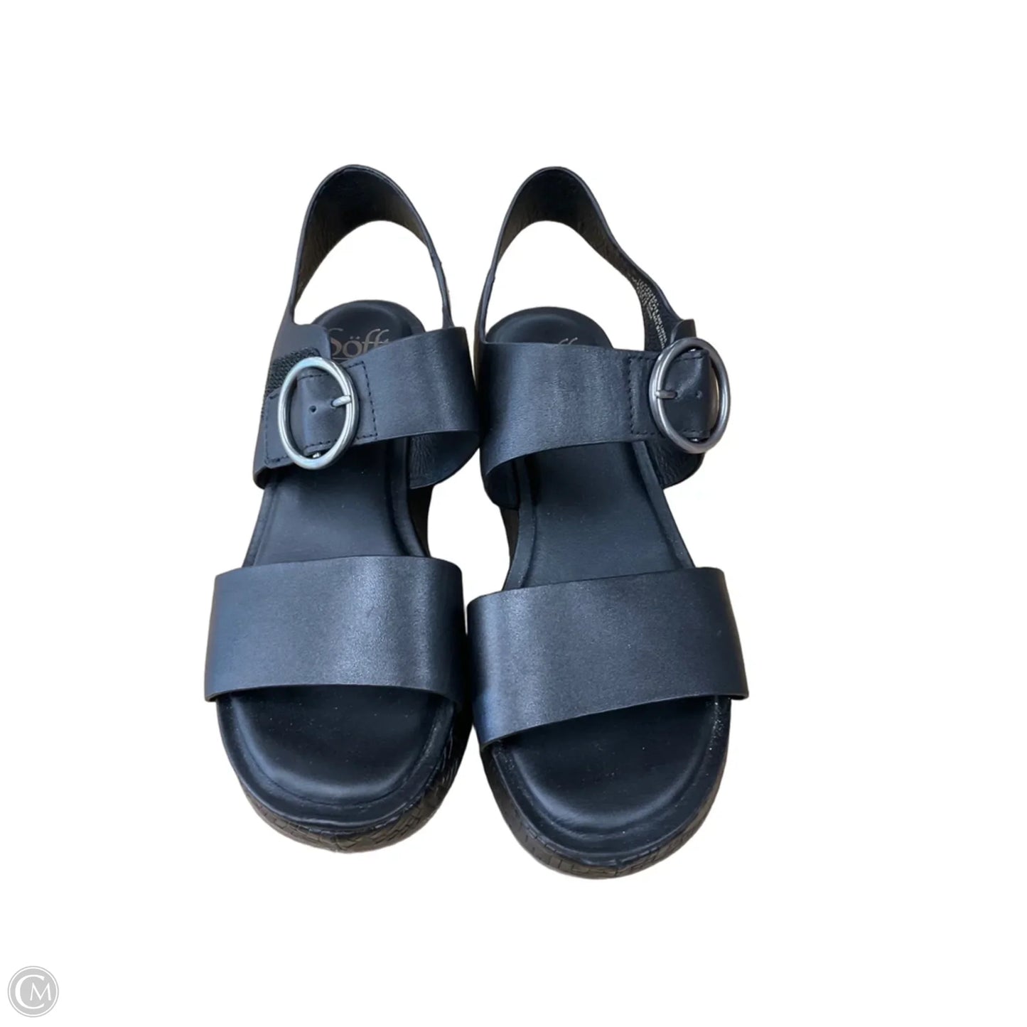 Sandals Heels Block By Sofft In Black, Size: 7