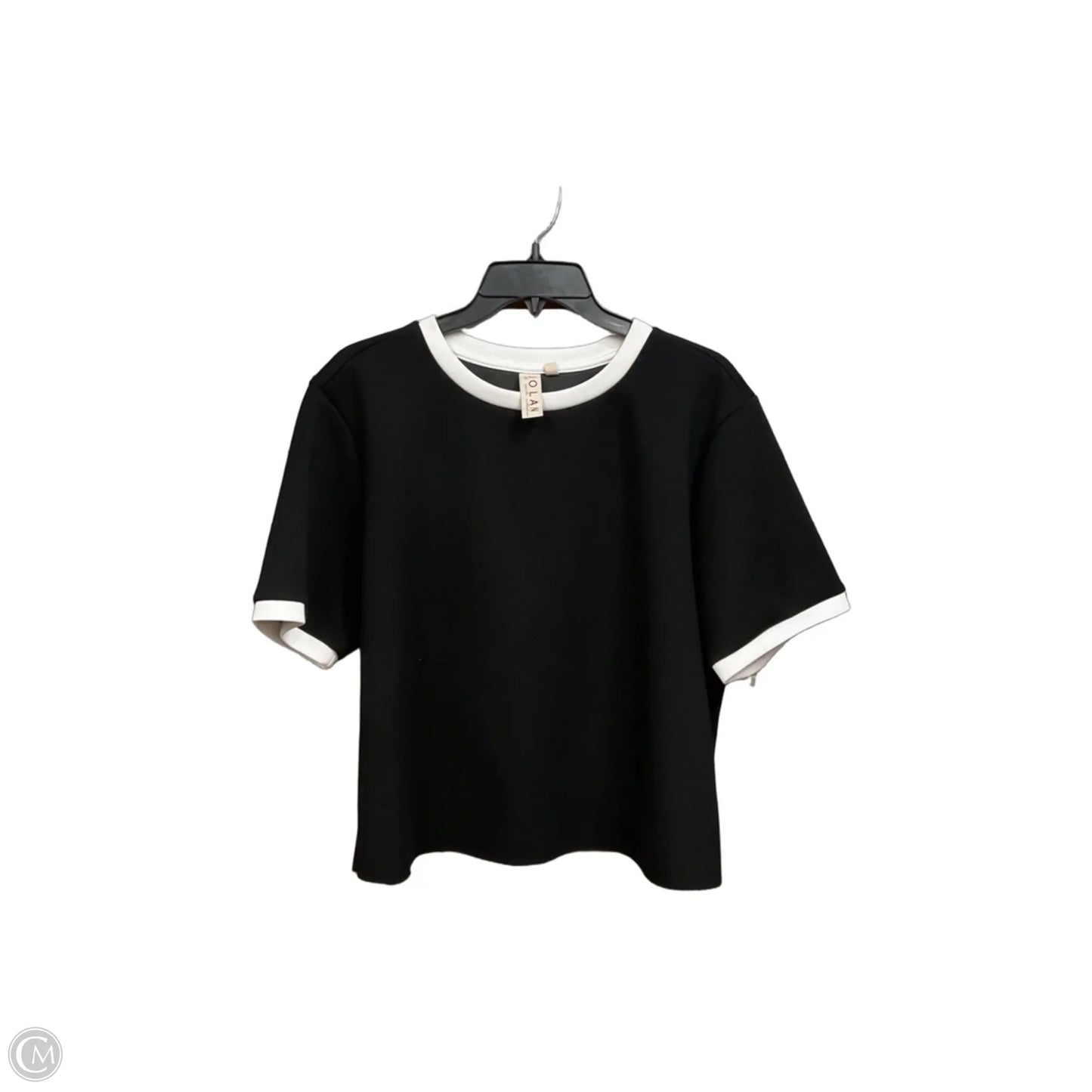 Top Short Sleeve By Dolan Left Coast In Black, Size: L
