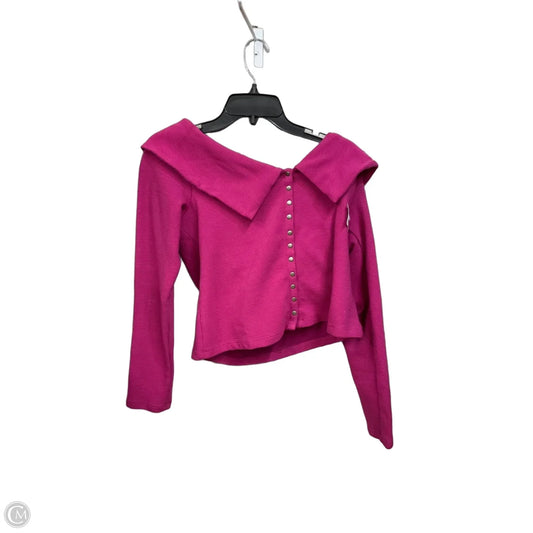 Top Long Sleeve By Anthropologie In Purple, Size: L