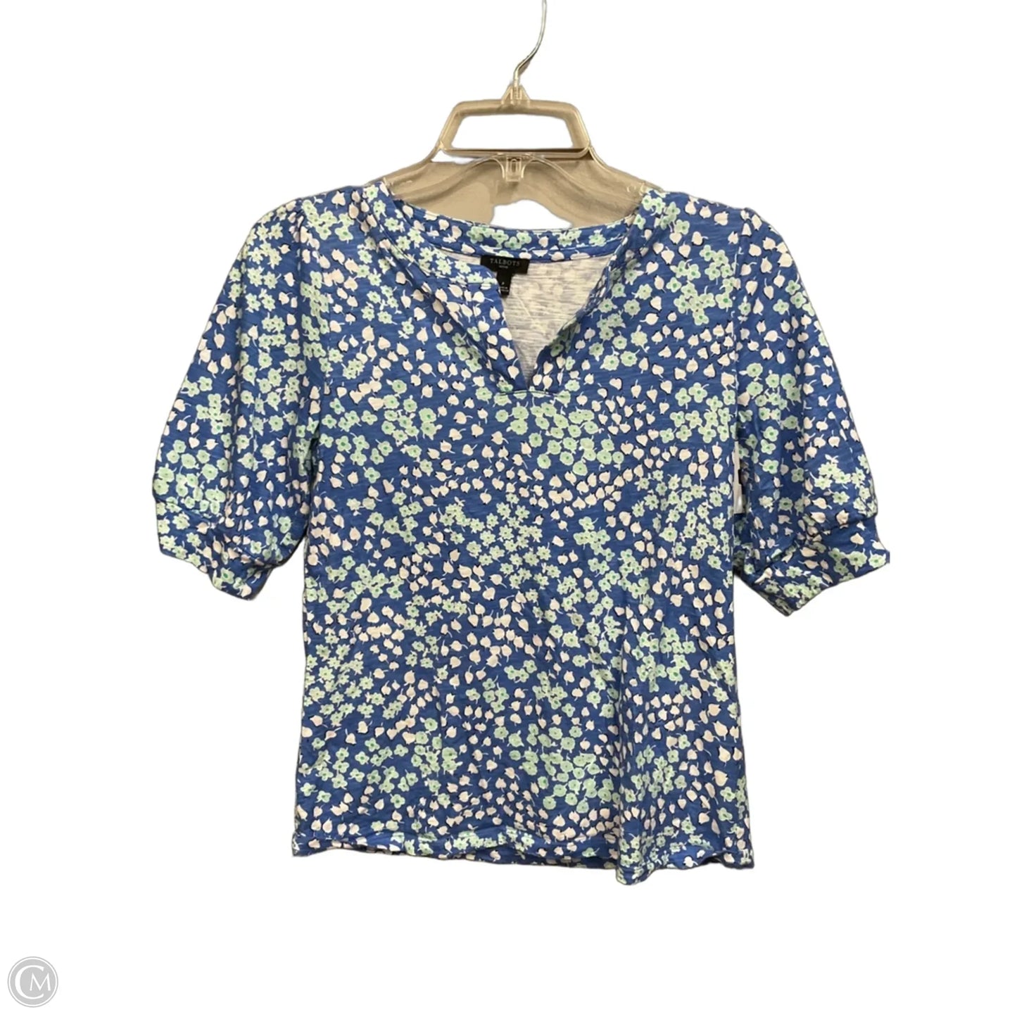 Top Short Sleeve By Talbots In Floral Print, Size: Xsp
