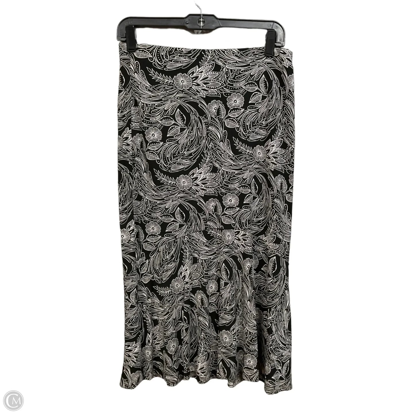 Skirt Maxi By Ann Taylor In Black & White, Size: 4