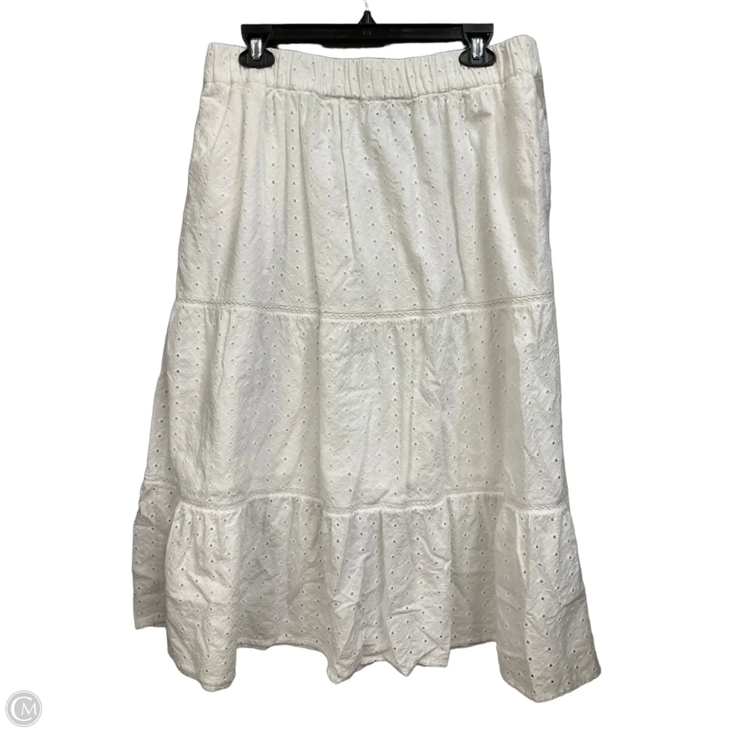 Skirt Maxi By Style And Company In White, Size: L