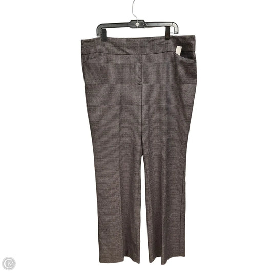 Pants Dress By Loft In Plaid Pattern, Size: 16