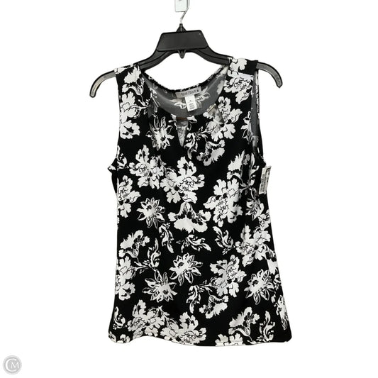 Blouse Sleeveless By White House Black Market In Black & White, Size: M