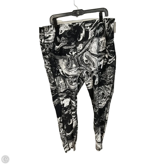Athletic Leggings By Torrid In Black & White, Size: 3x