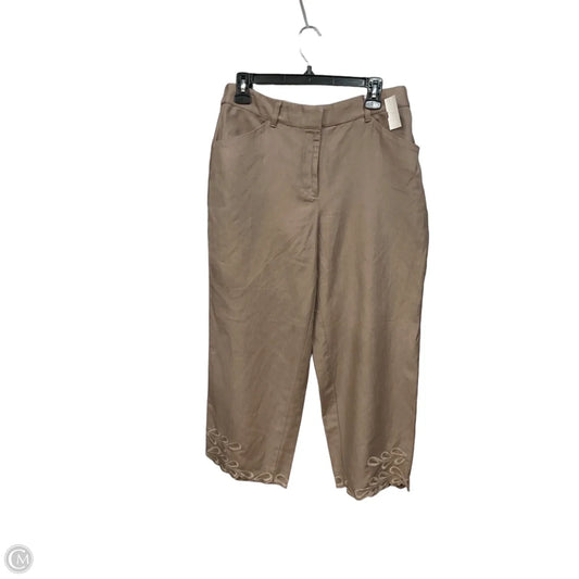 Pants Linen By Chicos In Brown, Size: 6