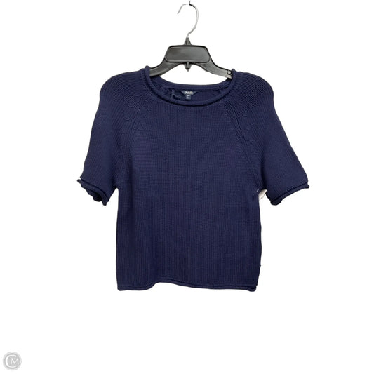 Top Short Sleeve By Clothes Mentor In Navy, Size: S