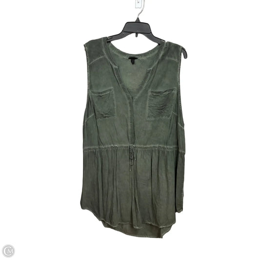 Top Sleeveless By Torrid In Green, Size: 3x