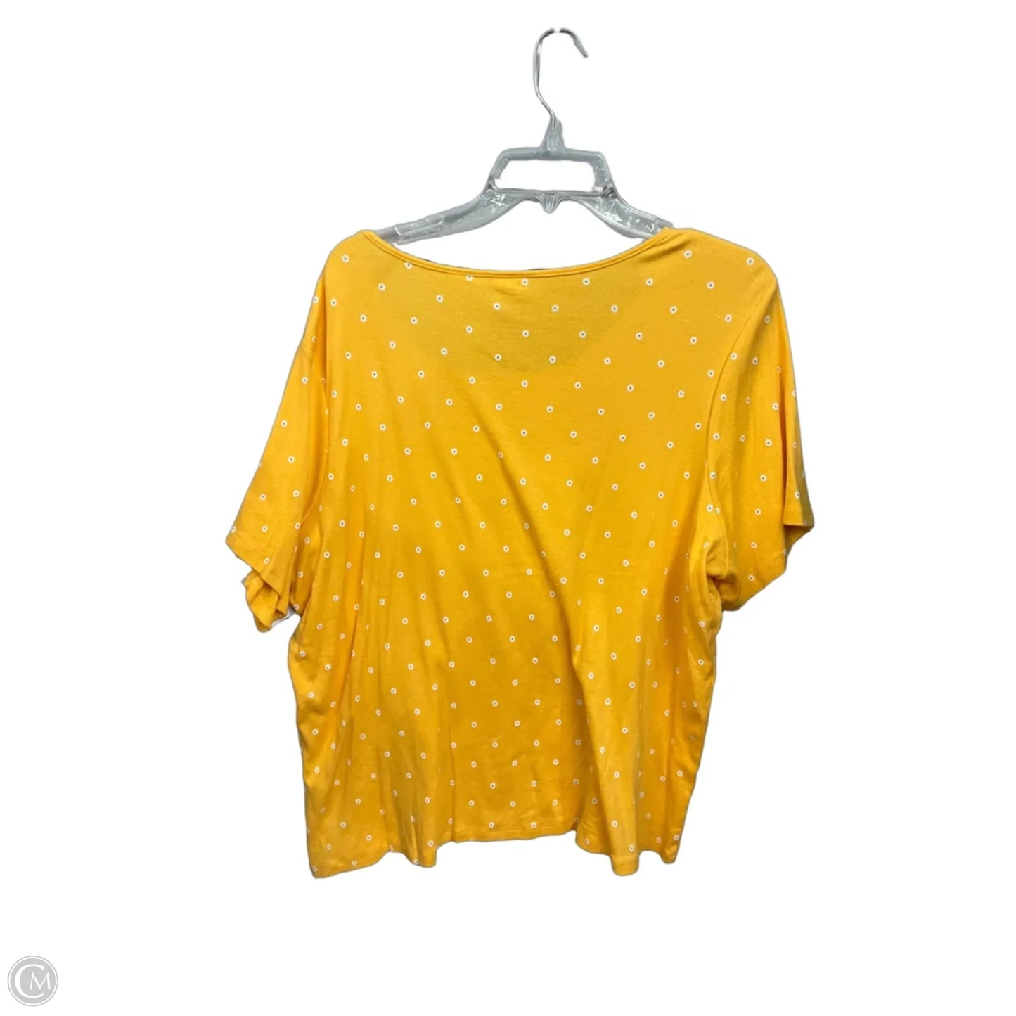 Top Short Sleeve By Levis In Yellow, Size: 4x