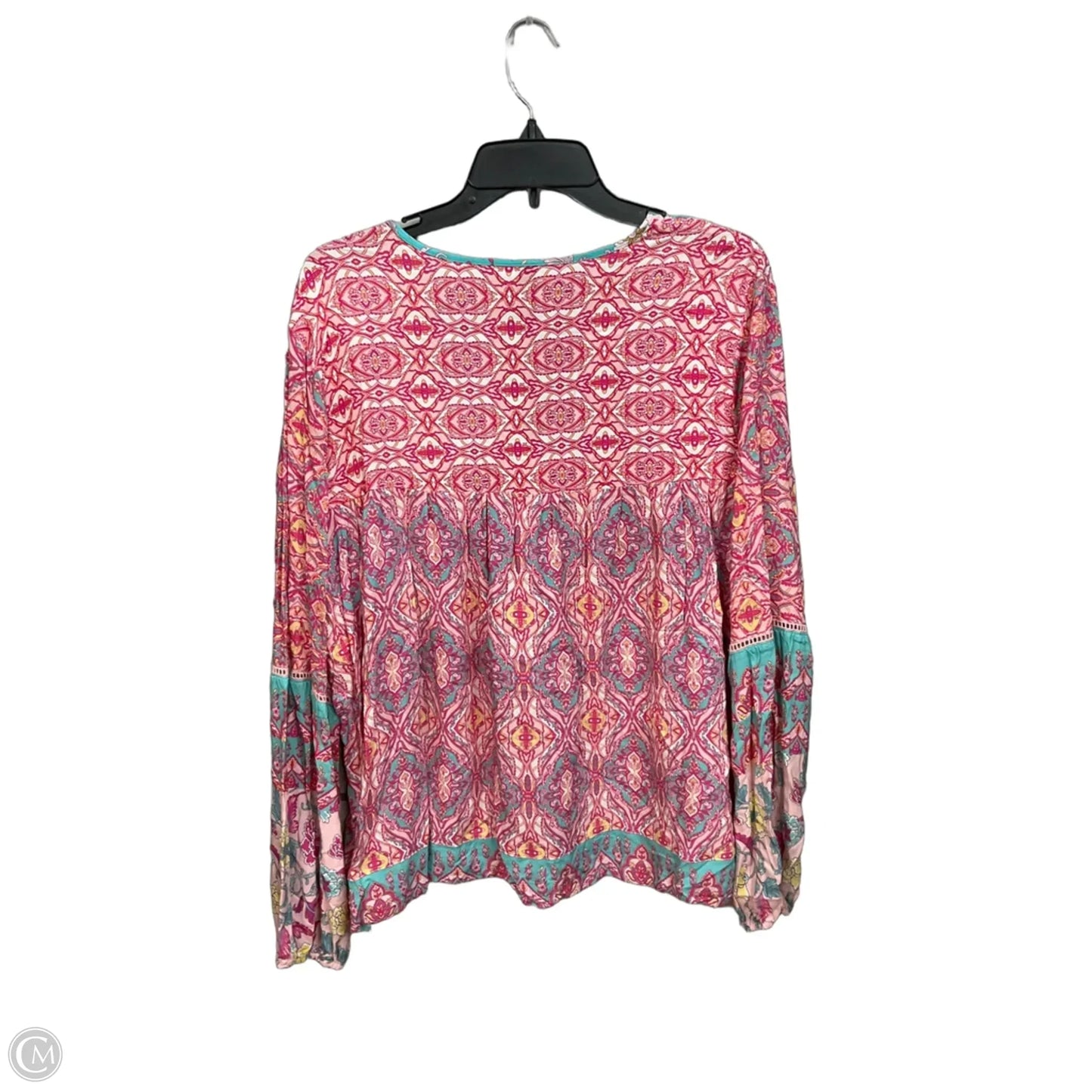 Top Long Sleeve By Grace + Karma In Pink, Size: Xl