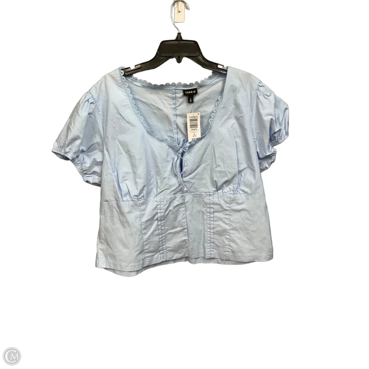 Top Short Sleeve By Torrid In Blue, Size: 1x