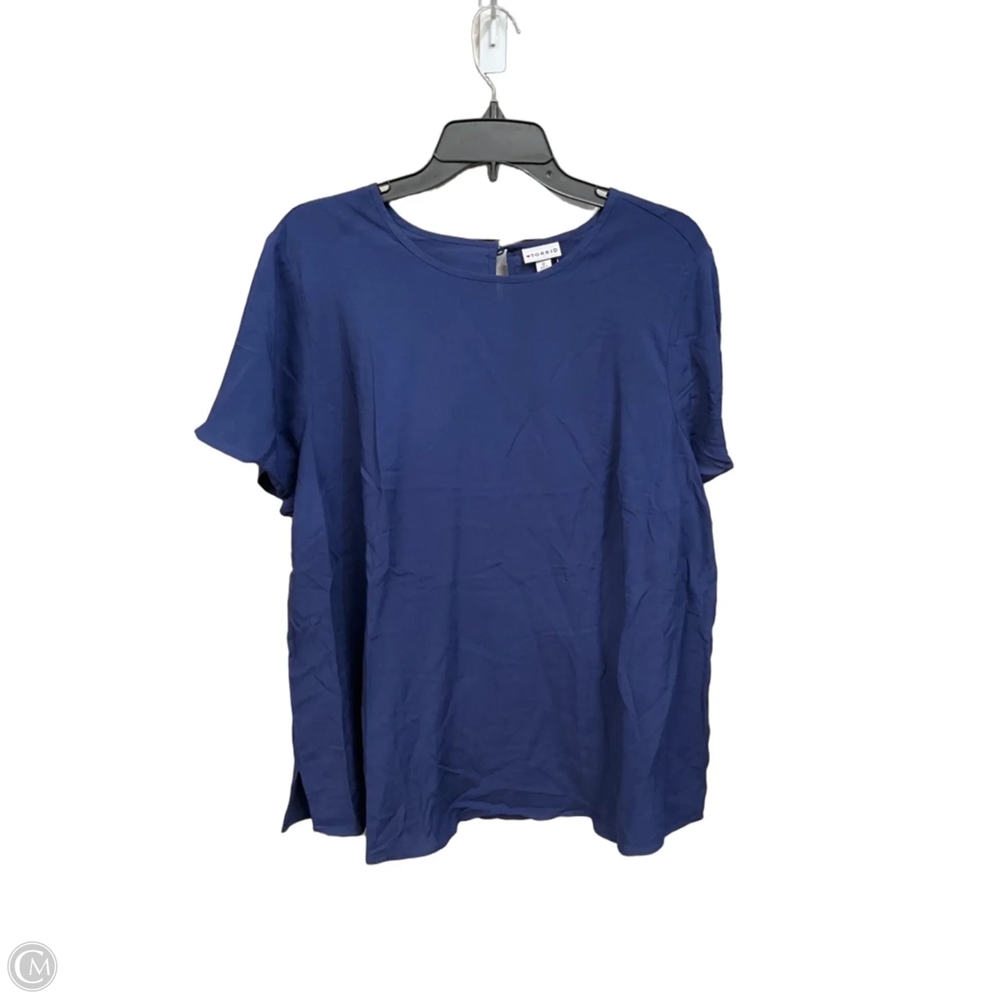 Top Short Sleeve By Torrid In Blue, Size: L