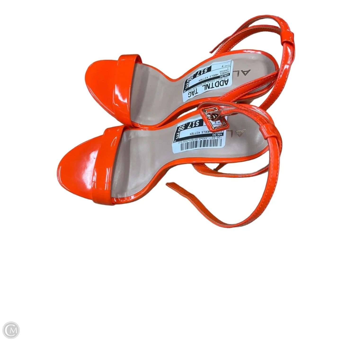 Shoes Heels Kitten By Aldo In Orange, Size: 7